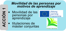 ACCIN 1 Movilidad de las personas por motivos de aprendizaje 	Movilidad de las personas por aprendizaje 	titulaciones de mster conjuntas